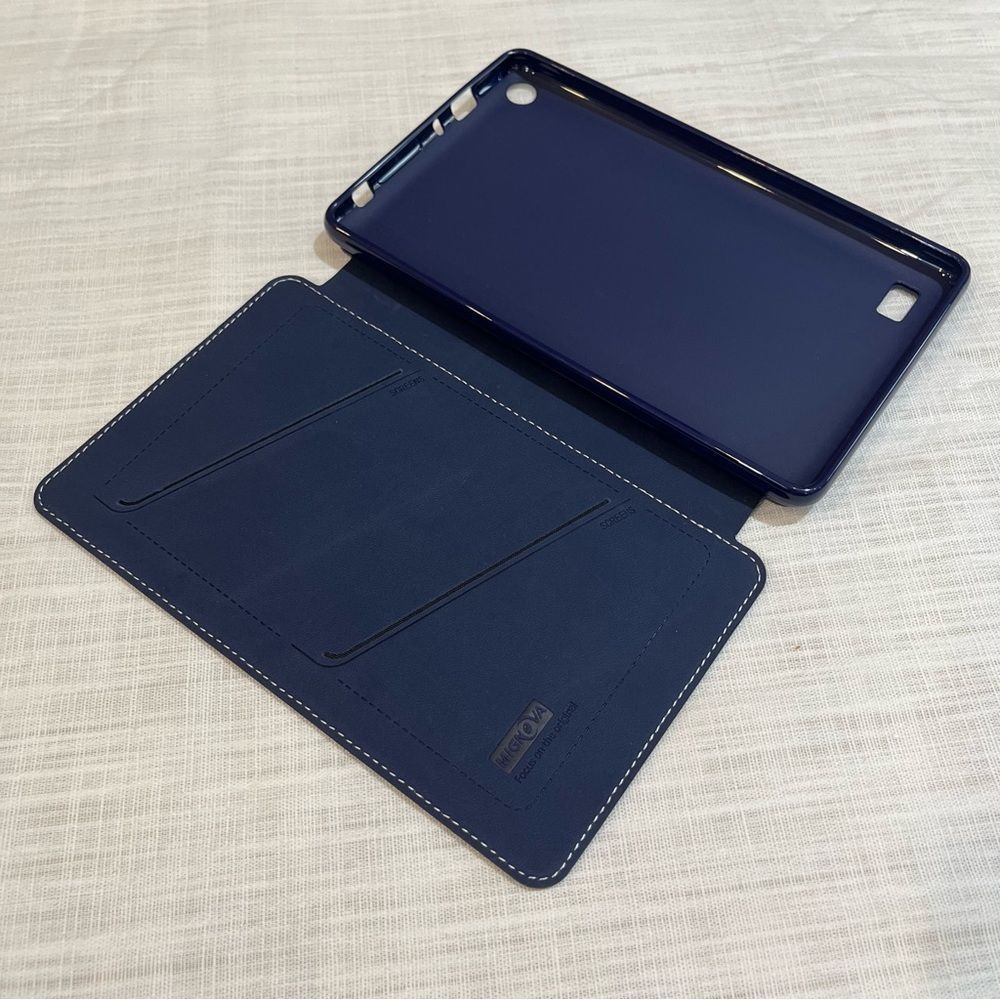 Mignova Slim Case Synthetic Leather Folio Book Cover Case with Card Pocket - Picture 1 of 11